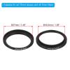 PATIKIL 37mm-40.5mm Metal Step Up Ring with Cleaning Cloth, 2 Pack Camera Lens Filter Adapter Ring Aluminum Filter Adapter Ring for Camera Lenses Hood, Black view 2