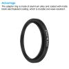 PATIKIL 37mm-40.5mm Metal Step Up Ring with Cleaning Cloth, 2 Pack Camera Lens Filter Adapter Ring Aluminum Filter Adapter Ring for Camera Lenses Hood, Black view 4