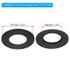 PATIKIL 46mm-77mm Metal Step Up Ring with Cleaning Cloth, 2 Pack Camera Lens Filter Adapter Ring Aluminum Filter Adapter Ring for Camera Lenses Hood, Black view 2