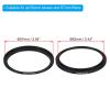 PATIKIL 62mm-67mm Metal Step Up Ring with Cleaning Cloth, 2 Pack Camera Lens Filter Adapter Ring Aluminum Filter Adapter Ring for Camera Lenses Hood, Black view 2