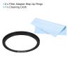 PATIKIL 62mm-67mm Metal Step Up Ring with Cleaning Cloth, 2 Pack Camera Lens Filter Adapter Ring Aluminum Filter Adapter Ring for Camera Lenses Hood, Black view 3