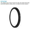 PATIKIL 62mm-67mm Metal Step Up Ring with Cleaning Cloth, 2 Pack Camera Lens Filter Adapter Ring Aluminum Filter Adapter Ring for Camera Lenses Hood, Black view 4