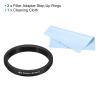 PATIKIL 40.5mm-37mm Metal Step Down Ring with Cleaning Cloth, 2 Pack Camera Lens Filter Adapter Ring Aluminum Filter Adapter Ring for Camera Lenses Hood, Black view 3