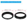 PATIKIL 28mm-30mm Metal Step Up Ring with Cleaning Cloth, 2 Pack Camera Lens Filter Adapter Ring Aluminum Filter Adapter Ring for Camera Lenses Hood, Black view 2