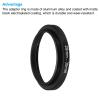 PATIKIL 28mm-30mm Metal Step Up Ring with Cleaning Cloth, 2 Pack Camera Lens Filter Adapter Ring Aluminum Filter Adapter Ring for Camera Lenses Hood, Black view 4