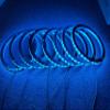 (2sets 4PC KIT) 8PCS 6.5" RGB Changing Car LED Speaker Ring Light Colors Shift Coxial Speaker Rings Spacer Ring Light Can Controlled by Remote and Bluetooth APP Simultaneously view 2