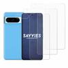 Savvies Screen Protector Compatible with Google Pixel 8 Pro (Front+Camera) Protection Film Clear 6-Pack view 2