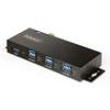 StarTech.com 7-Port Managed USB Hub with 7X USB-A, Heavy Duty with Metal Industrial Housing, ESD & Surge Protection, Wall/Desk/Din-Rail Mountable, USB 3.0/3.1/3.2 Gen 1 5Gbps, TAA view 1