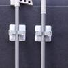 DOITOOL 3sets Broom Storage Wall Mount Mop Holder Adhesive Organizer Aesthetic for Kitchen 2pcs*3 view 2