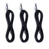 TOYAYAYO 3Pack RJ11 Cable Phone Cord for Landline - 6ft Telephone Cord - Male to Male for Landline Phone and Fax - Black view 1