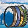49-82mm Camera Streak Filter, Night Scenes Gold Streak Filter Light Effect Filter Special Effects Camera Filters for Night (55mm) view 4