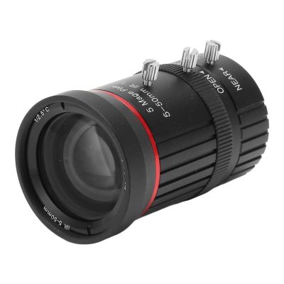 Cmount Lens, Manual Iris Lens 5MP Length High Compatibility High Resolution Low Distortion 550mm