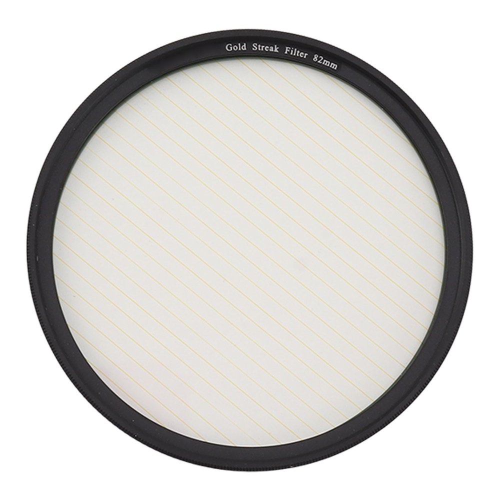 49-82mm Camera Streak Filter, Night Scenes Gold Streak Filter Light Effect Filter Special Effects Camera Filters for Night (82mm)