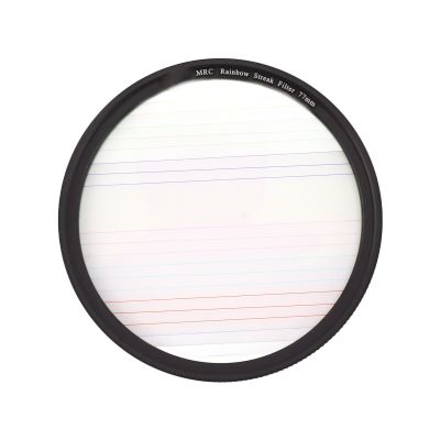 49-82mm Camera Streak Filter, Night Scenes Colorful Streak Star Filter Micro SLR Camera Dot to Line Filters Special Effects Camera Filters for Night (77mm)