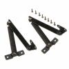 ELICNA 2PC Bronze Lid Support Hinges, Kitchen Cabinet Door Support Rods, Adjustable Hinges, Furniture Hardware Accessories with Screws. view 1