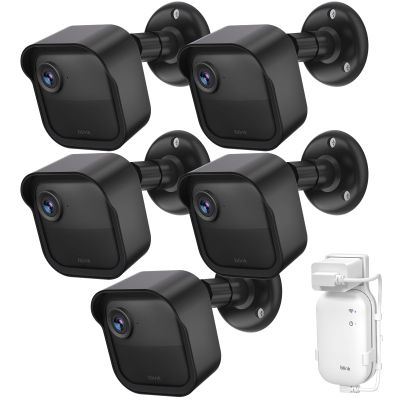 Blink Outdoor Camera Wall Mount Compatible with 2K+ & 4th Gen,3 Pack Weatherproof Protective Housing,360 Degree Adjustable with Blink Sync Module Core Outlet Mount for Blink Camera System