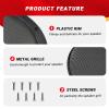 Odyalay 10'' Speaker Grill Cover 2 Packs 10 Inches Steel Mesh Speaker Subwoofer Grille Grill with 8 Screws- Black view 3