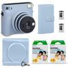 Fujifilm Instax Square SQ1 Instant Camera Glacier Blue + Fuji Instax Film Value Pack (40 Sheets) + Shutter Accessories Bundle, Includes Style Compatible Carrying Case, Photo Album 80 Pockets view 1