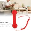 Retro Handset in Black One Touch Answer Button, Works with Most Smartphones, Superior Sound, Reduced Radiation, Volume Control (Red) view 2