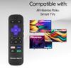 Ceybo Universal Roku Smart TV Remote with Netflix, Disney+, Apple TV, and Hulu Shortcut Keys view 2