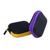 WOFASHPURET Portable Headphone Storage Case in Assorted Colors Mini Earphone Pouch Soft Lining Design for Travel USB Cable Accessories Organizer Yellow view 1