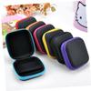 WOFASHPURET Portable Headphone Storage Case in Assorted Colors Mini Earphone Pouch Soft Lining Design for Travel USB Cable Accessories Organizer Yellow view 4