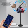 3D Hologram Fan WiFi Projector Waterproof Dustproof Naked Eye 3D Hologram Projector Advertising Display 100 240V, Lightweight, Easy to Use, WiFi Support, Memory Card Transfer (US view 3