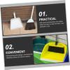 Yardenfun 4 Pcs Dustpan Rubber Edge Replacement Strips 10.23In Durable Dust Pan Lips for Household Cleaning Tool Accessories view 4