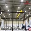 RuggedGrade 240W - Titan VI Series LED High Bay Light UFO with Motion Sensor - 39,600 Lumens - Color Selectable on Fixture 3000K/4000K/5000K - Warehouse, Multisport Gyms & Workshops - DLC 5.1 Premium view 2