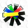 Amosfun 60pcs Adjustable Buckled Sticker Straps for Luggage Packing Accessories for Organizing Bags Cables and More Black view 3