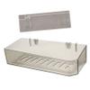 FELTECHELECTR Wall Mounted Storage Rack Drainage Basket No Drill Design Plastic Organizer for Bathroom and Kitchen Black Color Multi-Purpose Wall Shelf view 1