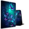 BEOTIWAD for All-New Amazon Fire HD 8 Tablet (8th/7th/6th Generation, 2018/2017/2016 Release),PU Leather Multi-Angle Anti Slide Stand Cases with Auto Wake/Sleep,Colorful Butterflies view 1