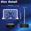 CoolGift Mart Ice Hockey Night Light, 3D LED Optical Illusion Lamp with Remote Control and Timer, Perfect Christmas and Birthday Gift Idea for Boys, Kids, and Teen view 4