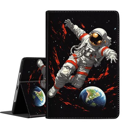 FDHHKJUKO Case for iPad (A16) 11th Gen 11 Inch (2025), for iPad 10th Gen 10.9 Inch (2022), Slim Folding Stand Cover with Auto Wake/Sleep, Astronaut Earth