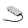 GXMRHWY USB C hub Adapter High-Speed Multi-Function USB hub Try The laptop's Micro USB Charger (Grey) view 1