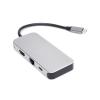 GXMRHWY USB C hub Adapter High-Speed Multi-Function USB hub Try The laptop's Micro USB Charger (Grey) view 2