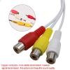 3.5MM to 3 RCA Cable Video Component AV Adapter Cable for TV Red White and Yellow Female view 2