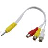 3.5MM to 3 RCA Cable Video Component AV Adapter Cable for TV Red White and Yellow Female view 4