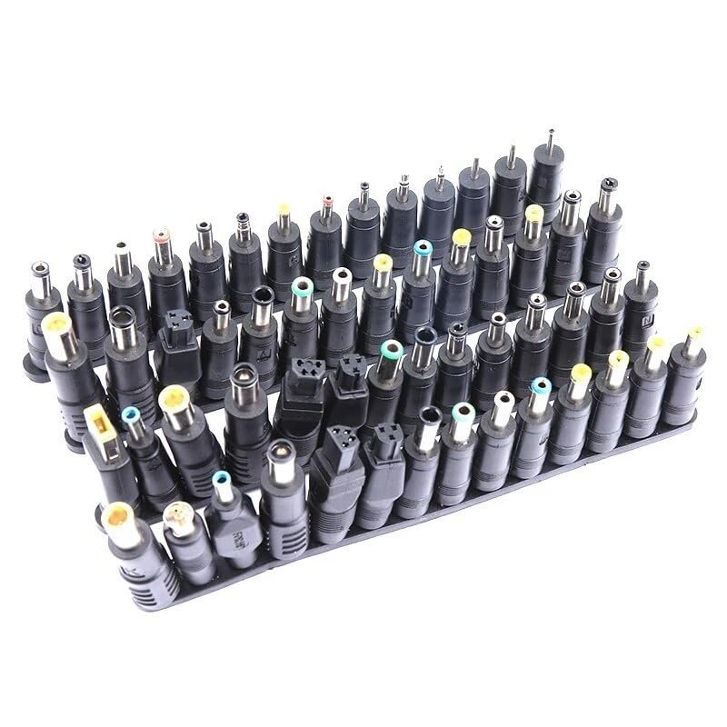 56 Pcs/SetPlug 56Pcs DC Power 5.5X2.1Mm DCCharger to Plug Power Adapter for Notebook Laptop