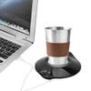 Office Coaster USB Cup Mat Heating and Cooling DualPurpose Coaster, Heating and Cooling Coaster, USB Cup Coaster Portable Getting Hot Drink for Hot Coffee (Black) view 2