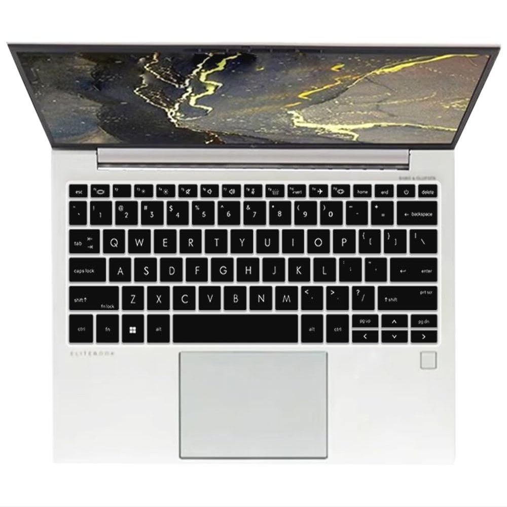 Keyboard Skin Cover Compatible for 2022 2023 HP EliteBook 830 835 G9 G10 13.3" Notebook, HP EliteBook 840 845 1040 G9 G10 14 inch Laptop (NOT for 840 845 1040 G8 G7 G6 G5 G4 G3) - Black