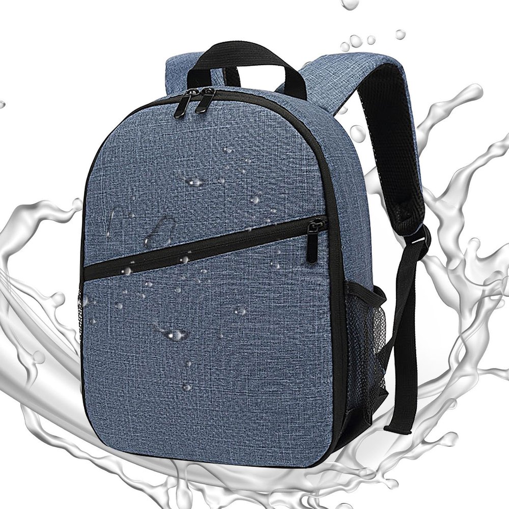 Camera Backpack, Double Shoulder Strap Camera Bag, Large Compact Camera Laptop Backpack, Wear Resistant Professional Camera Bag, Photography Backpack for DSLR/SLR Mirrorless Camera, Waterproof Bag