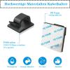 SZFUDIGO Adhesive Cable Management Wire Clips(Black 50 Pcs),Wires Clips Holders for Cords on wall,Outdoor Cable Clips,Suitable for Under Tables, Cars, Walls, televisions, Christmas Lights view 3