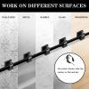 SZFUDIGO Adhesive Cable Management Wire Clips(Black 50 Pcs),Wires Clips Holders for Cords on wall,Outdoor Cable Clips,Suitable for Under Tables, Cars, Walls, televisions, Christmas Lights view 4