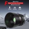 85mm f1.8 Portrait Lens - F Lens for Nikon, Manual Focus (MF) for Nikon D3500 D850 D7500 D5600 D3400 D500 D7200 D5500 D750 D810 D3300 D5300 D610 D7100 D5200 D600 D3200 etc (D-Series) view 3