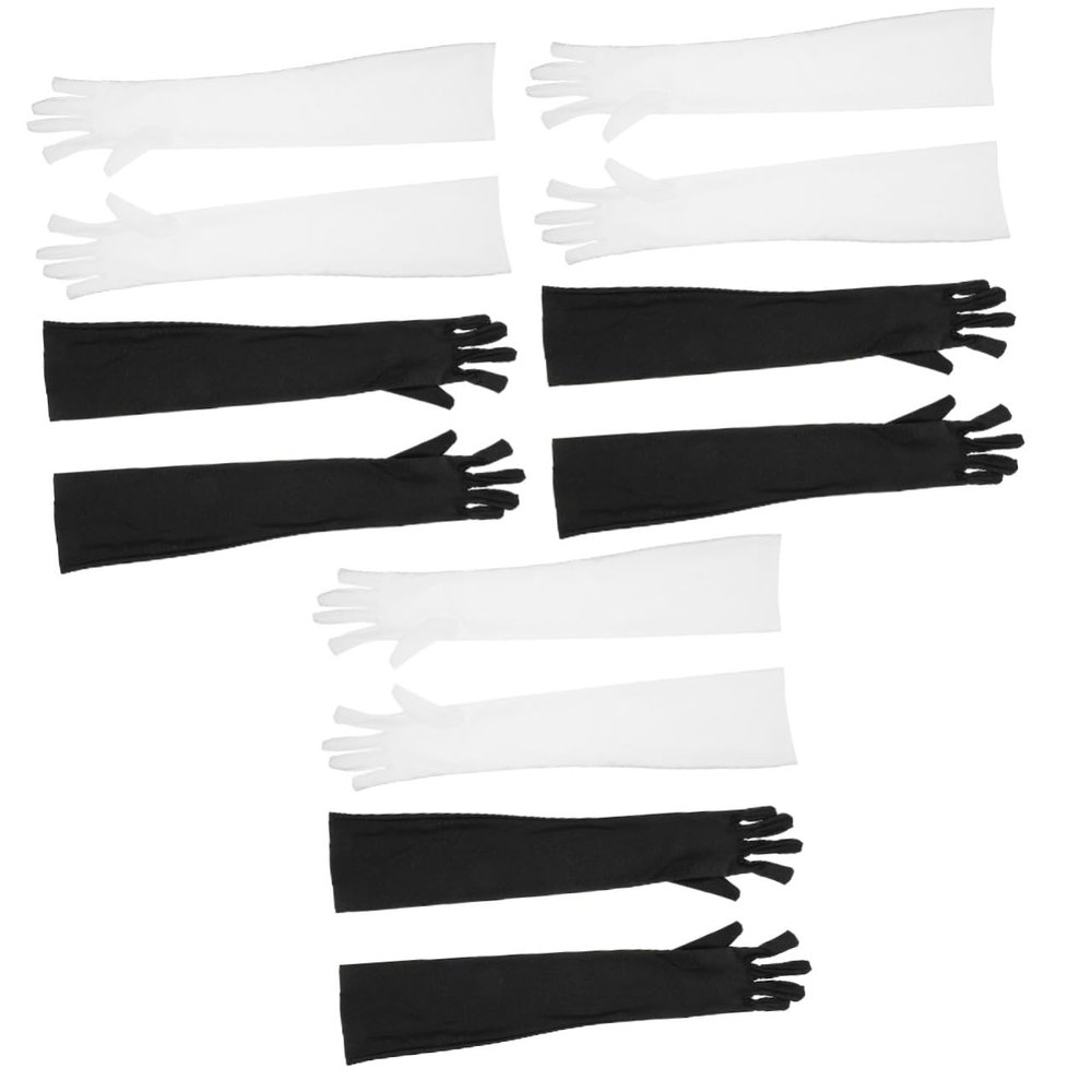 BESPORTBLE 6pairs Uv Blocking Arm Sunscreen Sleeves Elastic Hand Cover for Outdoor Hiking Cycling