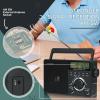 Retekess TR604 AM FM Shortwave Radio, Portable Digital Radio With Backlight LCD Display, ATS, External Antenna Socket, 3.5mm Earphone Jack, Time Setting, Battery or AC Power view 2