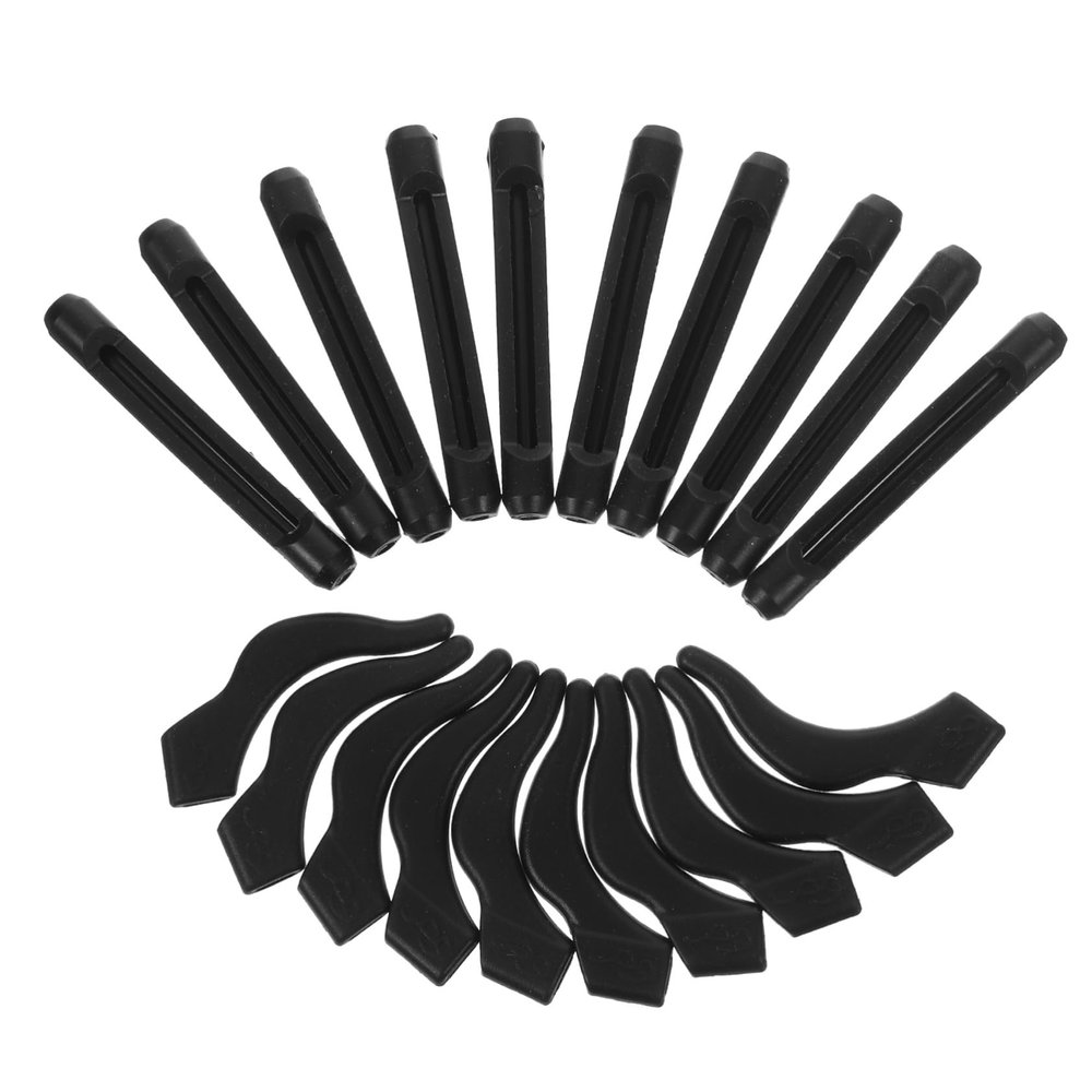 GLEAVI 100pairs Silicone Eyeglass Ear Cushions Anti-Slip Retainers for Comfortable Wear for Daily Activities Yoga Running and Outdoor Use