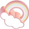 SIYANE 72W Kids Room Cloud Ceiling Light LED Dimmable Bedroom Flush Mount Ceiling Light Acrylic Shade Modern Cartoon Rainbow Pink Large Low Ceiling Lamp for Girls Room Children Nursery view 1