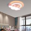 SIYANE 72W Kids Room Cloud Ceiling Light LED Dimmable Bedroom Flush Mount Ceiling Light Acrylic Shade Modern Cartoon Rainbow Pink Large Low Ceiling Lamp for Girls Room Children Nursery view 3
